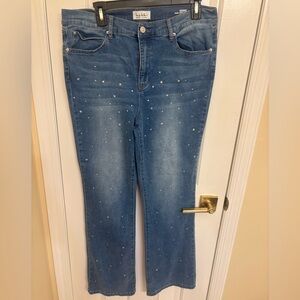 Nicole Miller High Rise Boot Cut Jeans